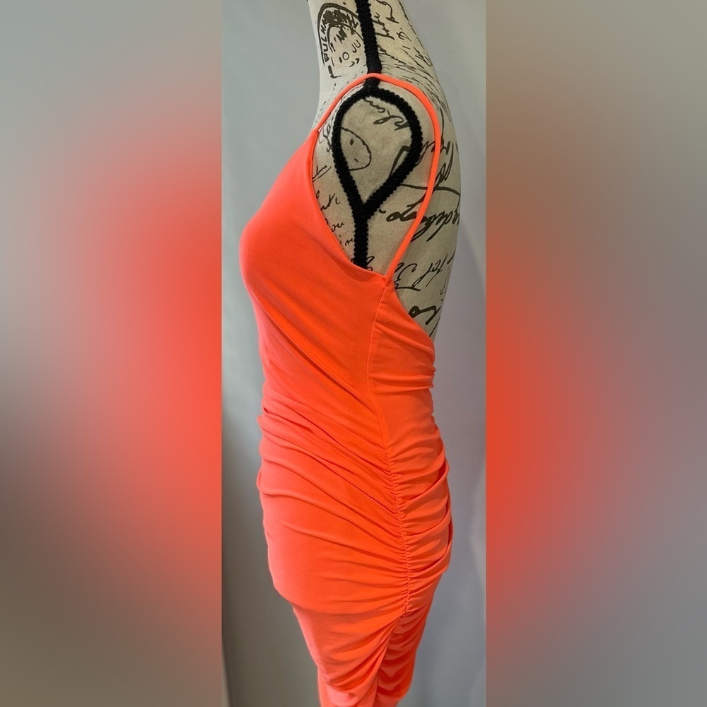 🔥🔥Night Fall V-Neck Mini Dress - Orange 🔥🔥 - Picture 4 of 13